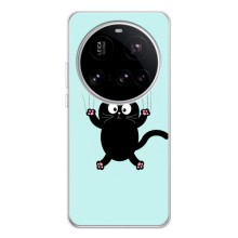 Силіконовий чохол з котиком для Xiaomi POCO F7 Pro (Падаючий кіт)