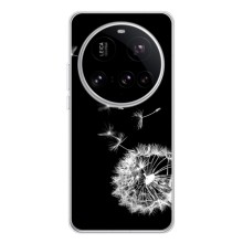 Силіконовий Чохол з кульбабками на Xiaomi POCO F7 Pro – Кульбабка на чорному