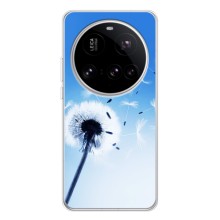 Силіконовий Чохол з кульбабками на Xiaomi POCO F7 Pro – Кульбабка на блакитному