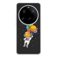 Силиконовый Чехол с принтом "Космонавты" на Xiaomi POCO F7 Pro – Космонавт с шариками