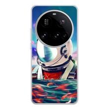 Силиконовый Чехол с принтом "Космонавты" на Xiaomi POCO F7 Pro – Космонавт в воде
