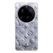 Текстурный Чехол Louis Vuitton для Поко Ф7 Про (Белый ЛВ)