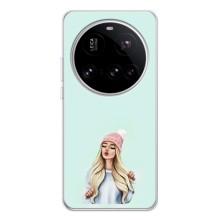 Силіконовый Чохол на Xiaomi POCO F7 Pro з картинкой Модных девушек (В шапці)