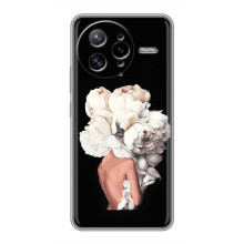 Чехлы (ART) Цветы на Xiaomi POCO F7 Ultra (VPrint) (Белые цветы)