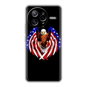 Чехол Флаг USA для Xiaomi POCO F7 Ultra – Крылья США
