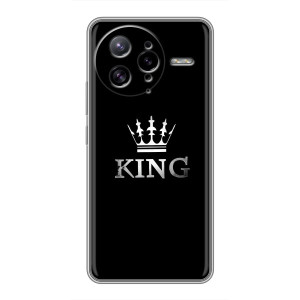 Чехол (Корона на чёрном фоне) для Поко Ф7 Ультра – KING
