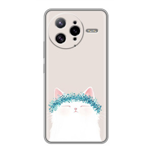 Чехол на тематику: Коты для Xiaomi POCO F7 Ultra – Белый котик