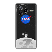 Силиконовый бампер с принтом "Наса" на Xiaomi POCO F7 Ultra – Космонавт NASA