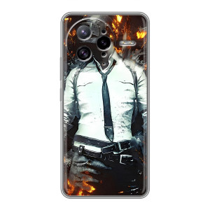 Силиконовый чехол с картинкой "Герой Pubg" на Xiaomi POCO F7 Ultra (Man Пубг)