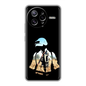 Силиконовый чехол с картинкой "Герой Pubg" на Xiaomi POCO F7 Ultra (Пубг мен)