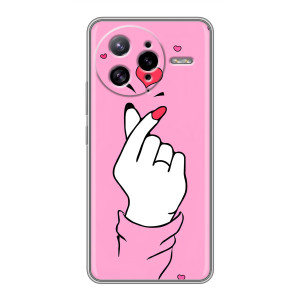 Чехол с принтом для Xiaomi POCO F7 Ultra (AlphaPrint - Знак сердечка)