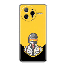 Чеjхол PUBG для Поко Ф7 Ультра (AlphaPrint) (Пабг в шоломі)