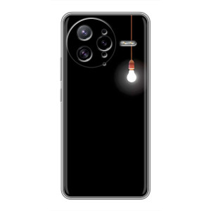 Чехол с картинками на черном фоне для Xiaomi POCO F7 Ultra – Лампочка