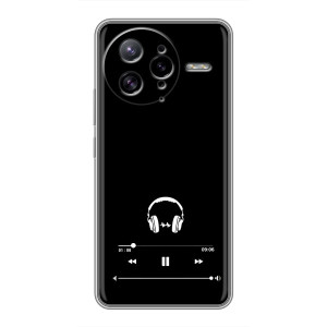 Чехол с картинками на черном фоне для Xiaomi POCO F7 Ultra – Плеер
