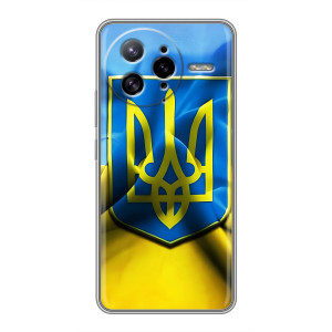Чехол с картинкой (Патриотический ГЕРБ) на Xiaomi POCO F7 Ultra – Герб и Флаг Украины