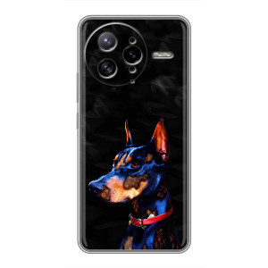 Бампер для Xiaomi POCO F7 Ultra с картинкой "Песики" (Собака Мопс)