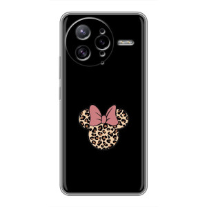 Чехол с леопардовым принтом на Xiaomi POCO F7 Ultra – Леопардовая Минни