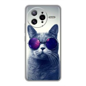 Чехол с принтом для Xiaomi POCO F7 Ultra (AlphaPrint) Модные коты