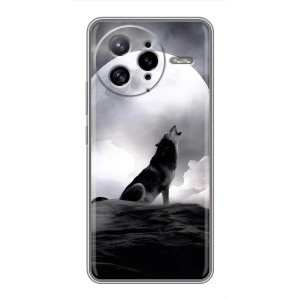Чохол з Вовком на Xiaomi POCO F7 Ultra – Вовк і місяць
