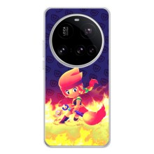 Чехол (ТПУ) с героями Бравл Старс на Xiaomi POCO F7 Ultra – Пенни в огне