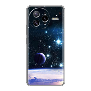 Чехол (ТПУ) с планетами на Xiaomi POCO F7 Ultra – Космический вид