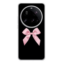 Чехол банты для Xiaomi POCO F7 Ultra – Бант на черном