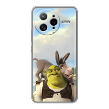 Чохол з мультфільмом Шрек на Xiaomi POCO F7 Ultra – Шрек і осел