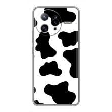 Чехол с принтом коровы на Поко Ф7 Ультра – Черный принт