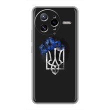 Чохол з українським гербом на Xiaomi POCO F7 Ultra – Герб з квіткою