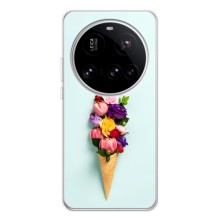 Чехлы с тематикой "ЦВЕТЫ" на Xiaomi POCO F7 Ultra (Цветок-мороженное)