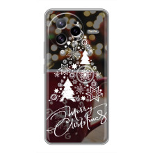 Рождественские Чехлы для Xiaomi POCO F7 Ultra (VPrint) (Елочка узорная)