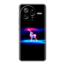 Силиконовый бампер с картинкой животных для Xiaomi POCO F7 Ultra (Яркий олень)
