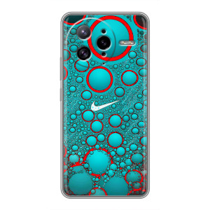 Силиконовый Чехол на Xiaomi POCO F7 Ultra с картинкой Nike (Найк зеленый)