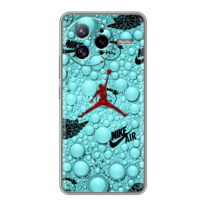 Силиконовый Чехол Nike Air Jordan на Поко Ф7 Ультра – Джордан Найк
