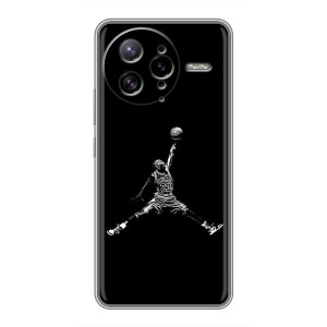 Силиконовый Чехол Nike Air Jordan на Поко Ф7 Ультра – Джордан