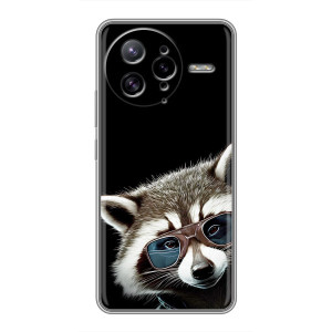 Силиконовый Чехол с Енотами на Xiaomi POCO F7 Ultra – Стильный Енот