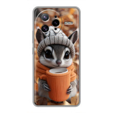 Печатный чехол «Зверята с кофе» для Xiaomi POCO F7 Ultra