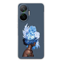 Чехлы (ART) Цветы на Xiaomi POCO F7 (VPrint) (Цветы на голове)