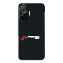 Чехлы (ART) Цветы на Xiaomi POCO F7 (VPrint) (Неожиданные цветы)