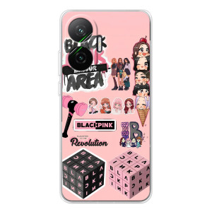 Чохли з картинкою для Xiaomi POCO F7 – BLACK PINK колаж