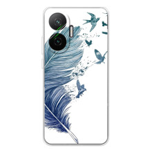 Чохол з картинкою (Стильні) Поко Ф7 - (AlphaPrint) (Перо)