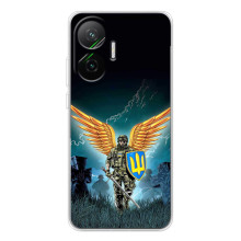 Чехлы с картинкой ЗСУ для Xiaomi POCO F7 (AlphaPrint) (Солдат ЗСУ)