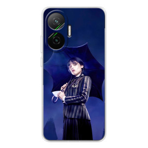 Чехлы с принтом Уэнсдей на Xiaomi POCO F7 – Уэнсдей с зонтом