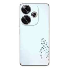 Чохол (Знак сердечка) для Xiaomi POCO F7 (Сердечко на блакитному)