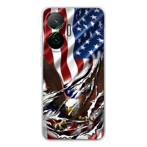 Чехол Флаг USA для Xiaomi POCO F7 – Флаг USA