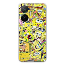Чохол Губка Боб для Поко Ф7 (Емоції Спан Боба)
