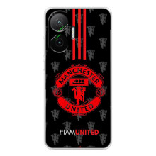 Чохол Манчестер Юнайтед для Поко Ф7 (AlphaPrint) (лого МЮ)