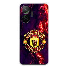 Чохол Манчестер Юнайтед для Поко Ф7 (AlphaPrint) (вогняний Манчестер)
