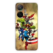 Чохол МАРВЕЛ для Поко Ф7 (AlphaPrint) (Герої Марвел)