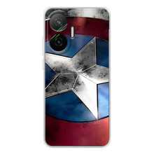 Чохол МАРВЕЛ для Поко Ф7 (AlphaPrint) (Щит Капітана Америки)